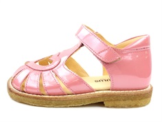 Angulus sandal rose pink lacquer with heart